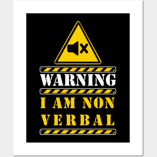 i am non verbal (autistic) Posters and Art